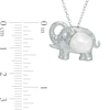 Thumbnail Image 1 of Baroque Freshwater Cultured Pearl Elephant Pendant in Sterling Silver