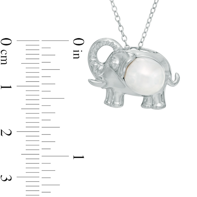Baroque Freshwater Cultured Pearl Elephant Pendant in Sterling Silver|Peoples Jewellers