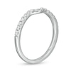 Thumbnail Image 2 of Trouvaille Collection 0.25 CT. T.W. Diamond Coordinating Contour Wedding Band in 18K White Gold