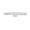 Thumbnail Image 3 of Trouvaille Collection 0.25 CT. T.W. Diamond Coordinating Contour Wedding Band in 18K White Gold