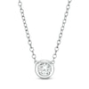 Marilyn Monroe™ Collection 0.18 CT. Solitaire Necklace in 10K White Gold