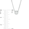 Marilyn Monroe™ Collection 0.18 CT. Solitaire Necklace in 10K White Gold