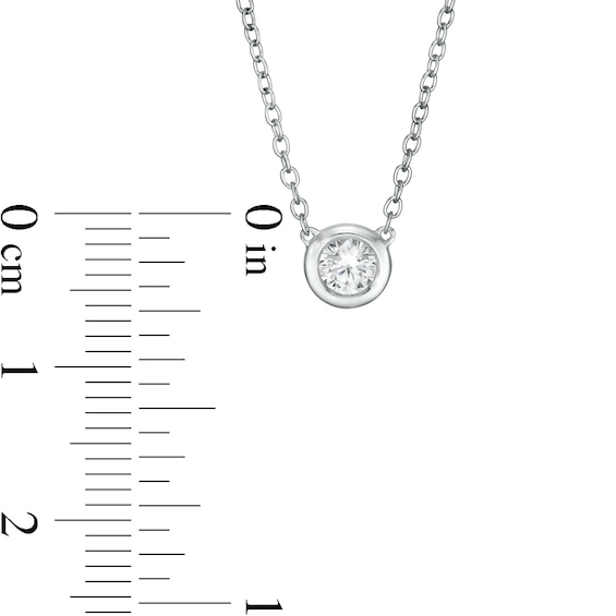 Marilyn Monroe™ Collection 0.18 CT. Solitaire Necklace in 10K White Gold