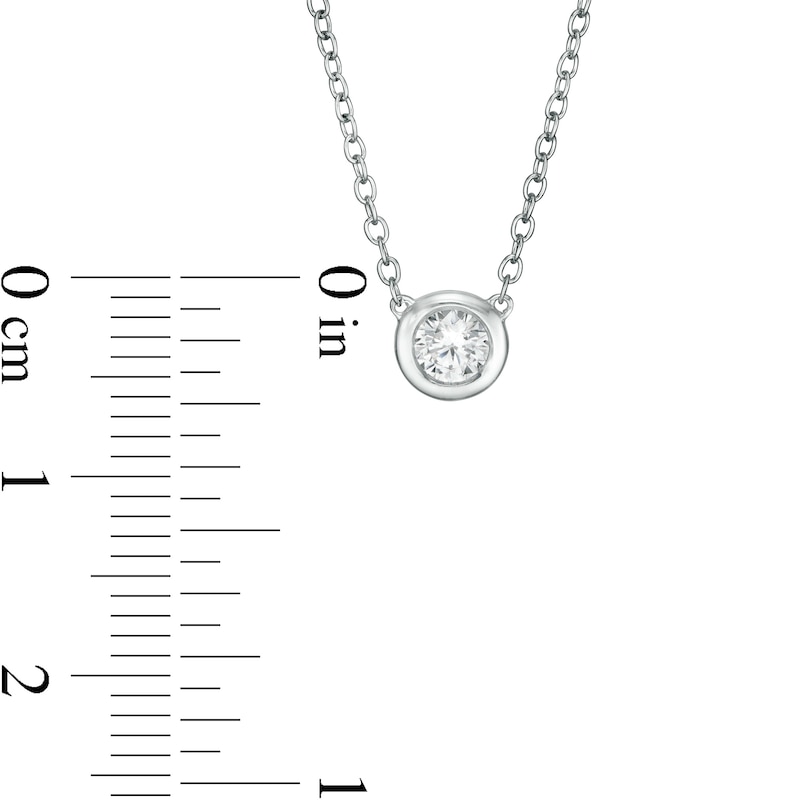 Marilyn Monroe™ Collection 0.18 CT. Solitaire Necklace in 10K White Gold