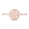 0.05 CT. T.W. Diamond Clover Ring in 10K Rose Gold