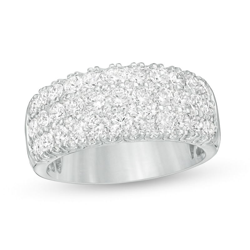 CT. T.W. Diamond Triple Row Anniversary Band in 14K White Gold|Peoples Jewellers