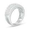 CT. T.W. Diamond Triple Row Anniversary Band in 14K White Gold