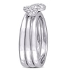 0.15 CT. T.W. Diamond Three Piece Stackable Ring Set in Sterling Silver