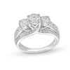 Thumbnail Image 0 of 1.45 CT. T.W. Diamond Past Present Future® Engagement Ring in 14K White Gold