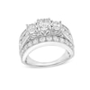 2.95 CT. T.W. Diamond Past Present Future® Engagement Ring in 14K White Gold (I/I2)