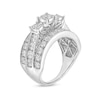 2.95 CT. T.W. Diamond Past Present Future® Engagement Ring in 14K White Gold (I/I2)