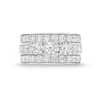 2.95 CT. T.W. Diamond Past Present Future® Engagement Ring in 14K White Gold (I/I2)