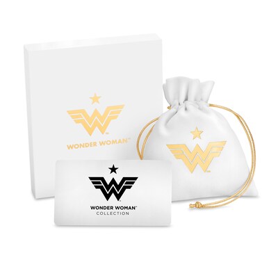 Wonder Woman™ Collection 0.18 CT. T.W. Diamond Flame Pendant in 10K Gold