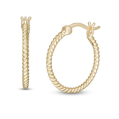 Wonder Woman™ Collection 20.0mm Lasso Hoop Earrings in 10K Gold