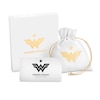 Wonder Woman™ Collection 0.085 CT. T.W. Diamond "Bracelets of Submission" Necklace in Sterling Silver and 10K Gold