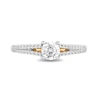 Enchanted Disney Merida 0.69 CT. T.W. Diamond Split Shank Engagement Ring in 14K Two-Tone Gold