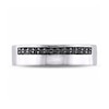 Thumbnail Image 3 of Men's 0.20 CT. T.W. Black Diamond Ribbon Band in Sterling Silver