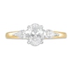 1.00 CT. T.W. Multi-Shape Diamond Past Present Future® Engagement Ring in 14K Two-Tone Gold