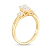 0.98 CT. T.W. Pear-Shaped Diamond Past Present Future® Engagement Ring in 14K Gold