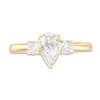 0.98 CT. T.W. Pear-Shaped Diamond Past Present Future® Engagement Ring in 14K Gold