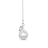 Thumbnail Image 1 of Enchanted Disney Princess 0.085 CT. T.W. Diamond Castle Pendant in Sterling Silver and 10K Rose Gold - 19"