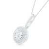 Thumbnail Image 1 of 0.29 CT. T.W. Composite Diamond Frame Drop Pendant in 10K White Gold