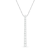 0.95 CT. T.W. Diamond Linear Bar Pendant in 10K Gold