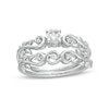 Thumbnail Image 0 of 0.29 CT. T.W. Diamond Vine Bridal Set in 10K White Gold