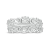 Thumbnail Image 3 of 0.29 CT. T.W. Diamond Vine Bridal Set in 10K White Gold