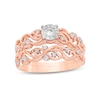 0.29 CT. T.W. Diamond Open Filigree Bridal Set in 10K Rose Gold