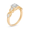 Thumbnail Image 3 of 0.29 CT. T.W. Diamond Butterfly-Sides Vintage-Style Engagement Ring in 10K Gold