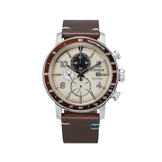 Men's Citizen Eco-Drive® Star Wars™ Luke Skywalker™ Strap Watch with Beige Dial (Model: CA0760-09W)