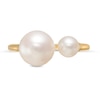 Freshwater Cultured Pearl Graduated Duo Wrap Ring in 10K Gold-Size 7