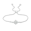 Thumbnail Image 0 of 0.09 CT. T.W. Diamond North Star Bolo Bracelet in Sterling Silver - 9.5"