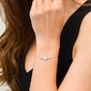 Thumbnail Image 1 of 0.09 CT. T.W. Diamond North Star Bolo Bracelet in Sterling Silver - 9.5"