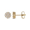 0.29 CT. T.W. Composite Diamond Flower Stud Earrings in 10K Gold