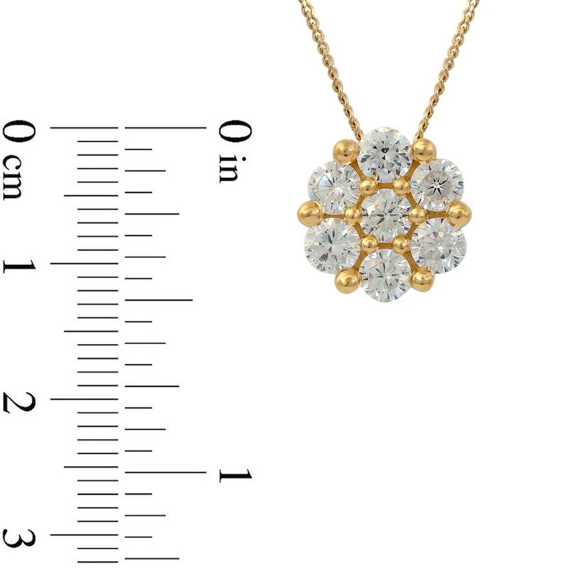 0.45 CT. T.W. Composite Diamond Flower Pendant in 10K Gold