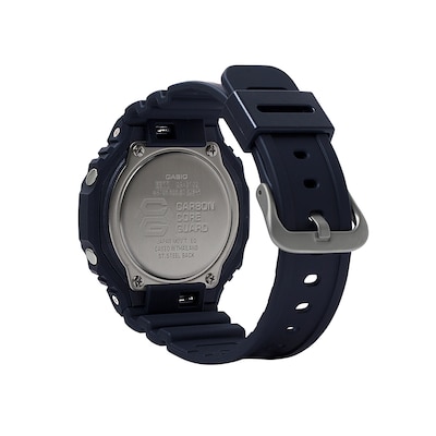 Men's Casio G-Shock Classic Black Resin Strap Watch with Black Dial (Model: GA2100-1A1)