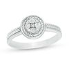 Thumbnail Image 0 of Composite Diamond Accent Frame Promise Ring in Sterling Silver