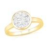 0.45 CT. T.W. Composite Diamond Circle Ring in 10K Gold