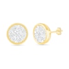 0.95 CT. T.W. Composite Diamond Circle Stud Earrings in 10K Gold