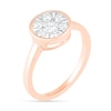 0.45 CT. T.W. Composite Diamond Circle Ring in 10K Rose Gold