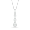 Thumbnail Image 0 of Diamond Accent Triple Teardrop Pendant in Sterling Silver