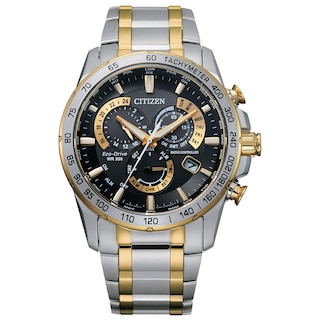 Bulova Octava Men's Gold Pavé Dial Crystal Watch