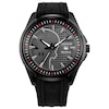 Thumbnail Image 0 of Men's Citizen Eco-Drive® Punisher Black IP Strap Watch with Textured Grey Dial (Model: AW1609-08W)