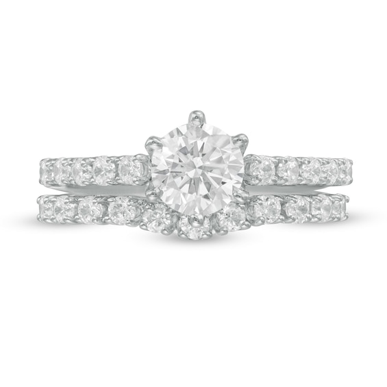 1.45 CT. T.W. Diamond Bridal Set in 10K White Gold