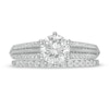 1.45 CT. T.W. Diamond Edge Double Row Bridal Set in 10K White Gold