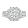 Thumbnail Image 4 of 1.69 CT. T.W. Diamond Double Octagon Frame Engagement Ring in 10K White Gold