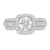 Thumbnail Image 3 of 1.69 CT. T.W. Diamond Cushion Frame Engagement Ring in 10K White Gold