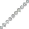 5.00 CT. T.W. Composite Diamond Frame Link Bracelet in 10K White Gold - 7.5"